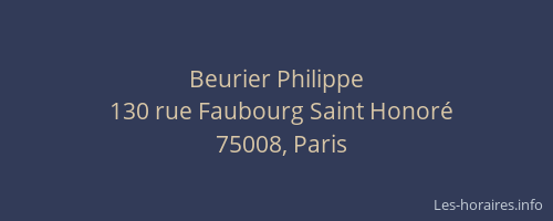 Beurier Philippe