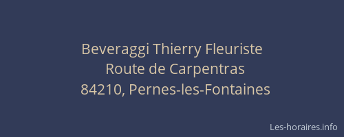 Beveraggi Thierry Fleuriste