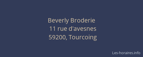Beverly Broderie