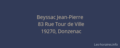 Beyssac Jean-Pierre