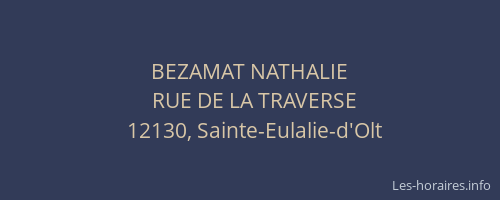 BEZAMAT NATHALIE