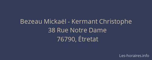 Bezeau Mickaël - Kermant Christophe