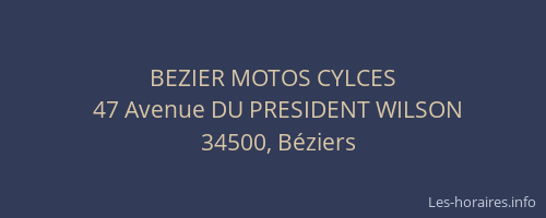 BEZIER MOTOS CYLCES