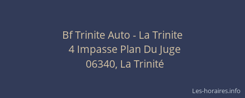Bf Trinite Auto - La Trinite