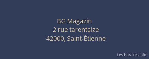 BG Magazin