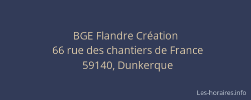 BGE Flandre Création