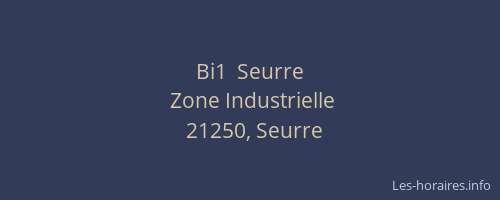 Bi1  Seurre