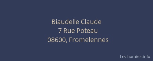 Biaudelle Claude