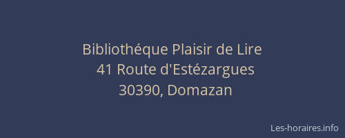 Biblioth&eacute;que Plaisir de Lire