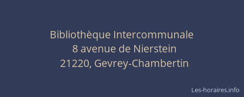 Biblioth&egrave;que Intercommunale