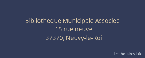 Biblioth&egrave;que Municipale Associ&eacute;e