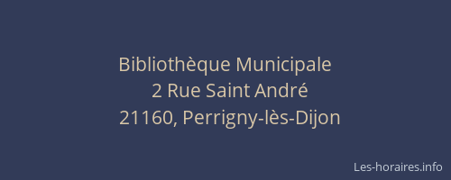 Biblioth&egrave;que Municipale