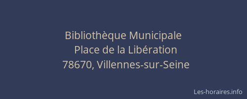 Biblioth&egrave;que Municipale