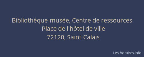 Biblioth&egrave;que-mus&eacute;e, Centre de ressources