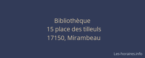 Biblioth&egrave;que