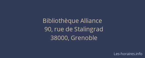 Bibliothèque Alliance