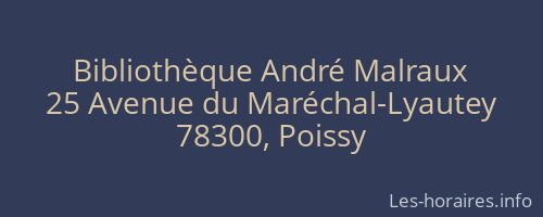 Bibliothèque André Malraux
