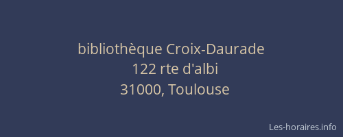 bibliothèque Croix-Daurade