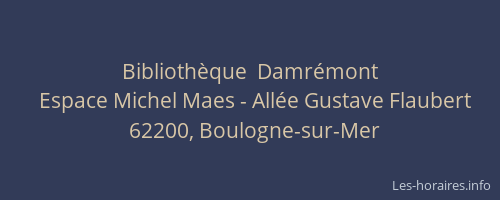 Bibliothèque  Damrémont