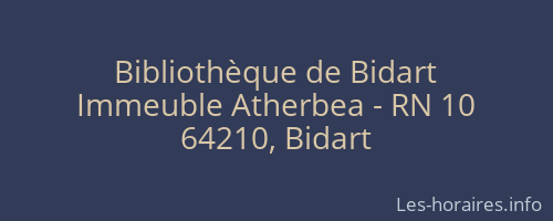 Bibliothèque de Bidart