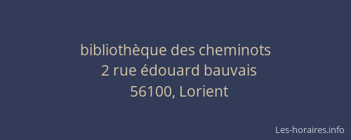 bibliothèque des cheminots