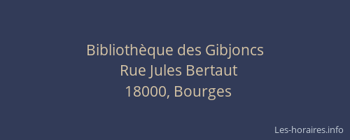 Bibliothèque des Gibjoncs