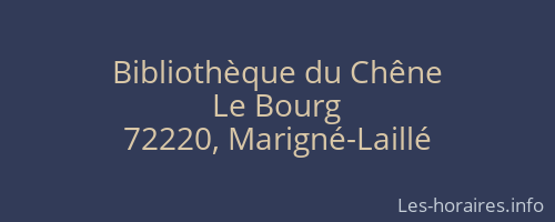 Bibliothèque du Chêne