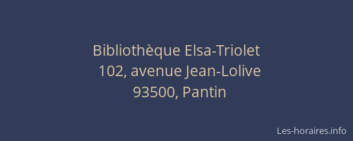 Bibliothèque Elsa-Triolet