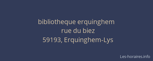 bibliotheque erquinghem