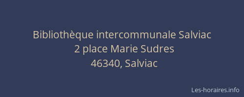 Bibliothèque intercommunale Salviac