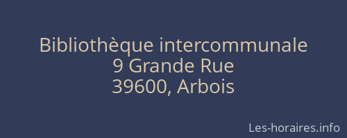 Bibliothèque intercommunale