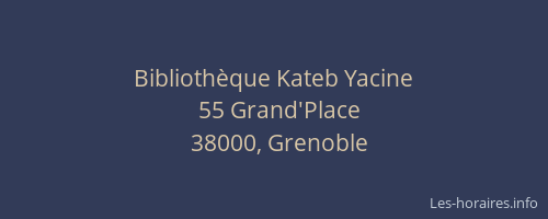 Bibliothèque Kateb Yacine