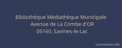Bibliothèque Médiathèque Municipale