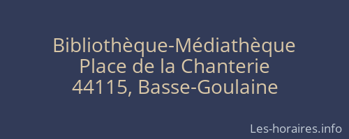 Bibliothèque-Médiathèque