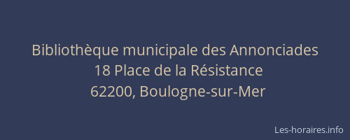 Bibliothèque municipale des Annonciades