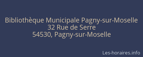 Bibliothèque Municipale Pagny-sur-Moselle