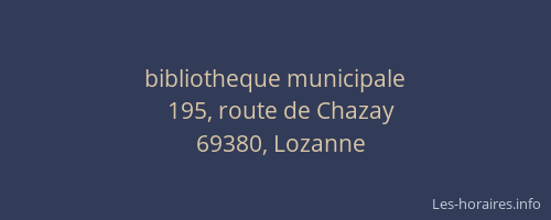 bibliotheque municipale