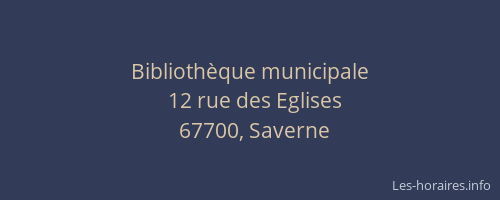 Bibliothèque municipale