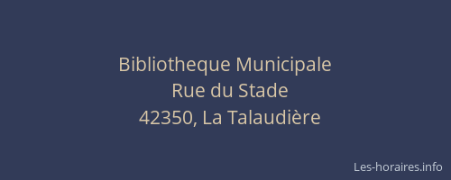 Bibliotheque Municipale