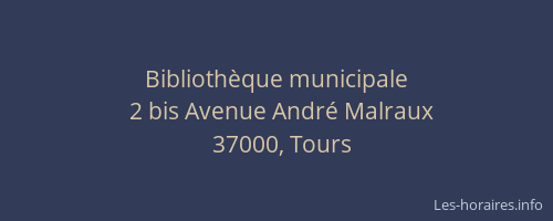 Bibliothèque municipale
