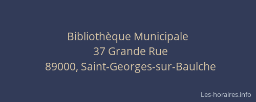 Bibliothèque Municipale