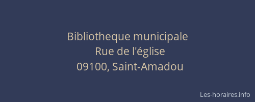 Bibliotheque municipale