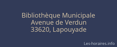 Bibliothèque Municipale