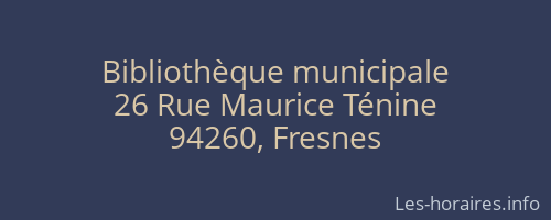 Bibliothèque municipale