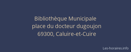 Bibliothèque Municipale