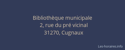 Bibliothèque municipale