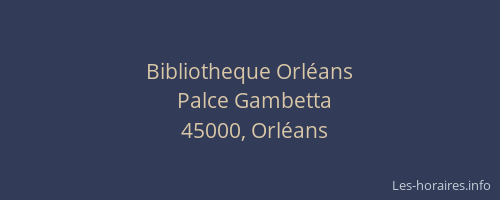 Bibliotheque Orléans