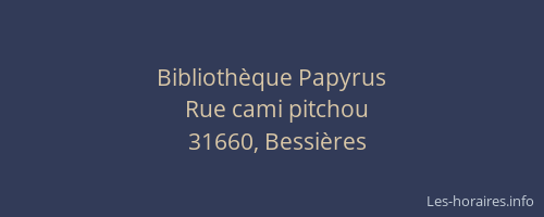 Bibliothèque Papyrus