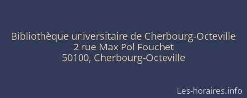 Bibliothèque universitaire de Cherbourg-Octeville