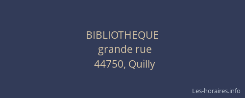 BIBLIOTHEQUE